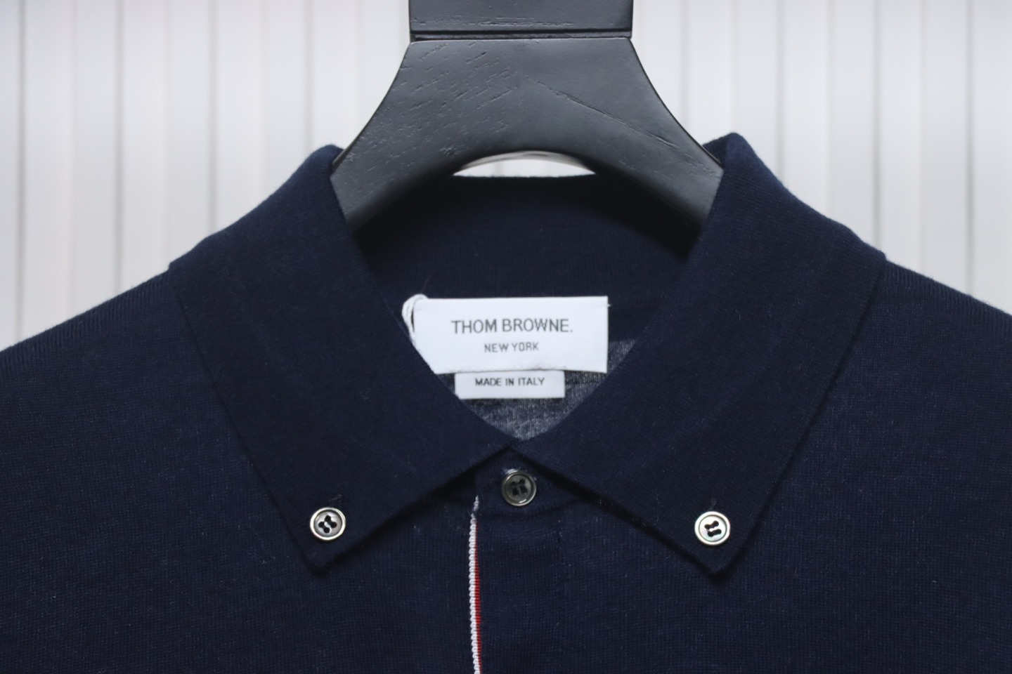 Thom Browne 24FW Armband Australian Wool Lapel Sweater Cardigan Blue