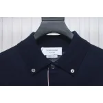 Thom Browne 24FW Armband Australian Wool Lapel Sweater Cardigan Blue