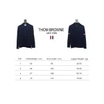Thom Browne 24FW Armband Australian Wool Lapel Sweater Cardigan Blue