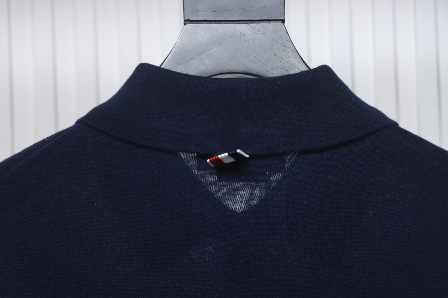 Thom Browne 24FW Armband Australian Wool Lapel Sweater Cardigan Blue