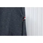 Thom Browne 24FW Armband Australian Wool Lapel Sweater Cardigan Dark Grey