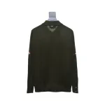 Thom Browne 24FW Armband Australian Wool Lapel Sweater Cardigan Green