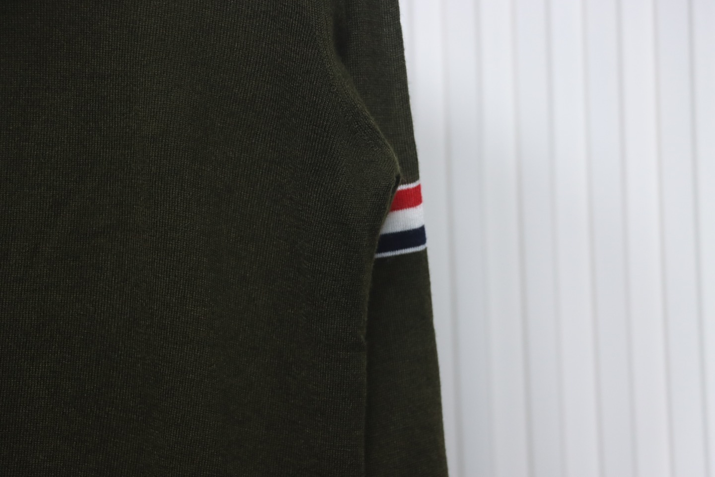 Thom Browne 24FW Armband Australian Wool Lapel Sweater Cardigan Green