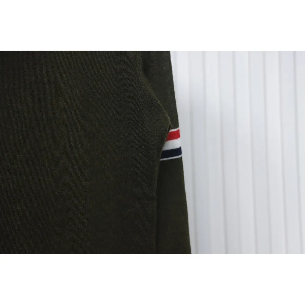 Thom Browne 24FW Armband Australian Wool Lapel Sweater Cardigan Green