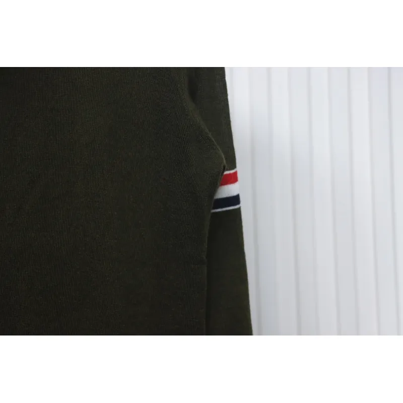 Thom Browne 24FW Armband Australian Wool Lapel Sweater Cardigan Green