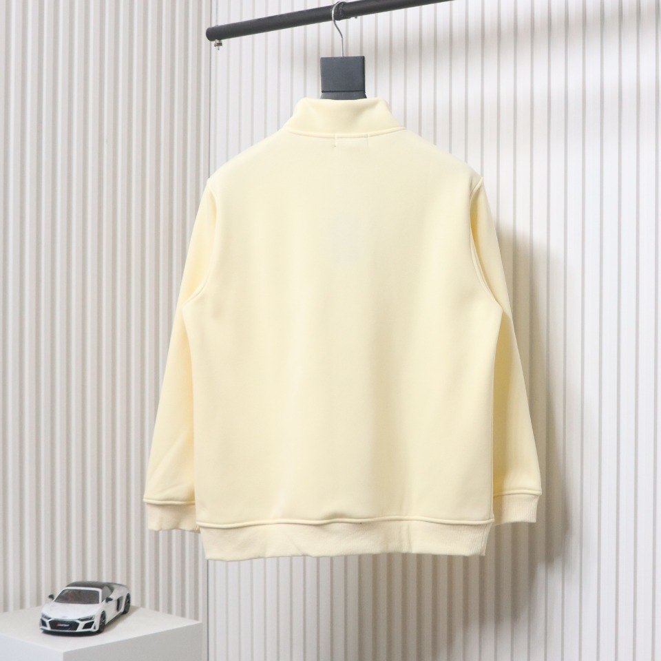 Thom Browne 24FW Armband Australian Wool Lapel Sweater Cardigan Yellow