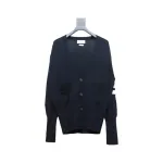 Thom Browne Fine Wool Cardigan Blue