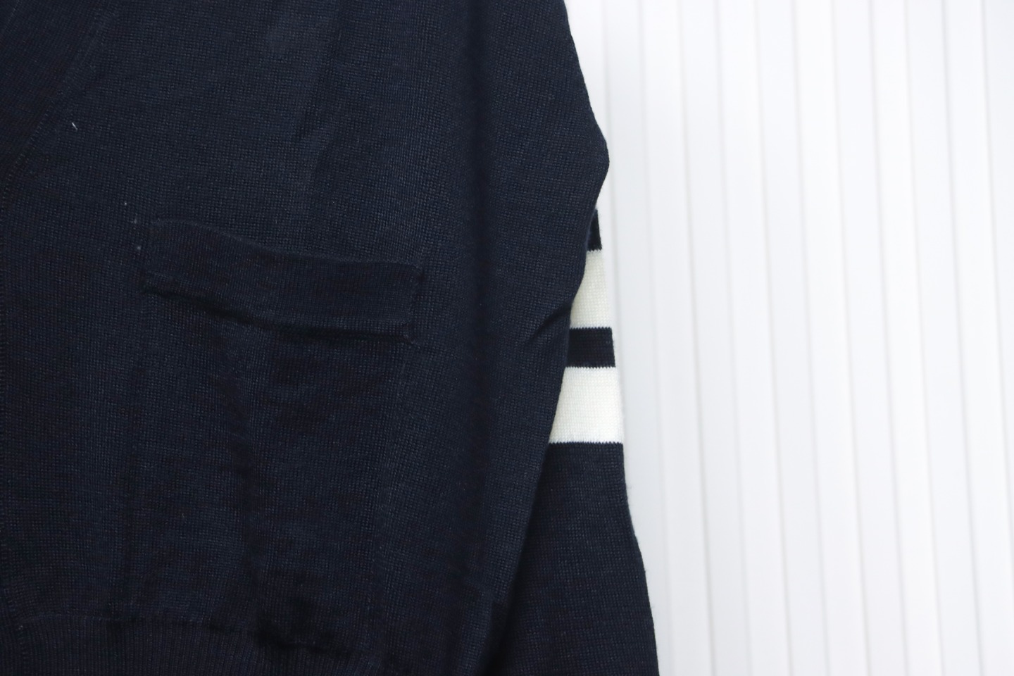 Thom Browne Fine Wool Cardigan Blue