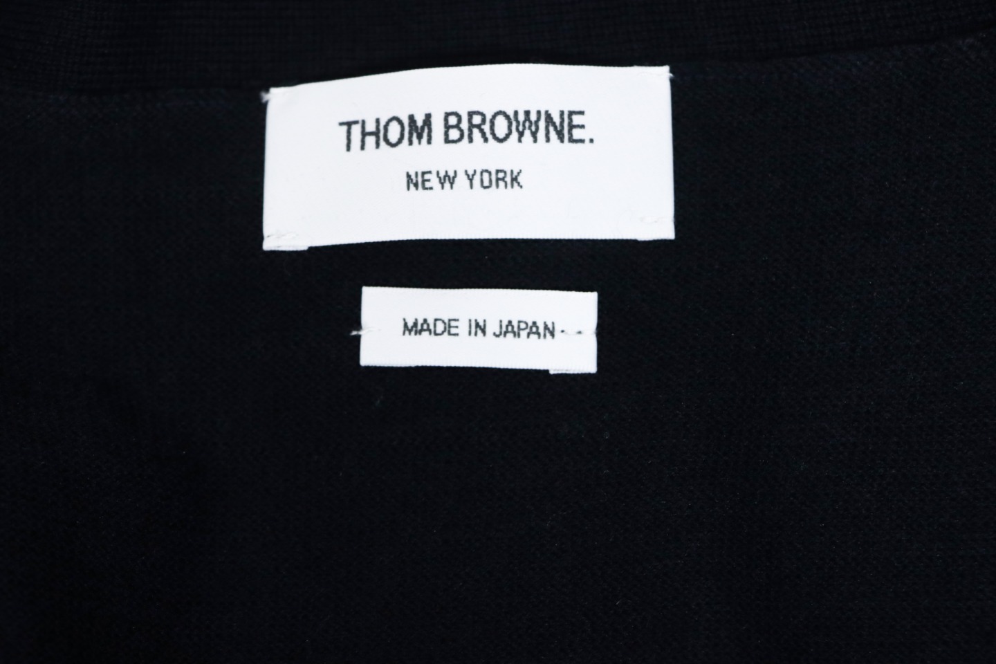 Thom Browne Fine Wool Cardigan Blue