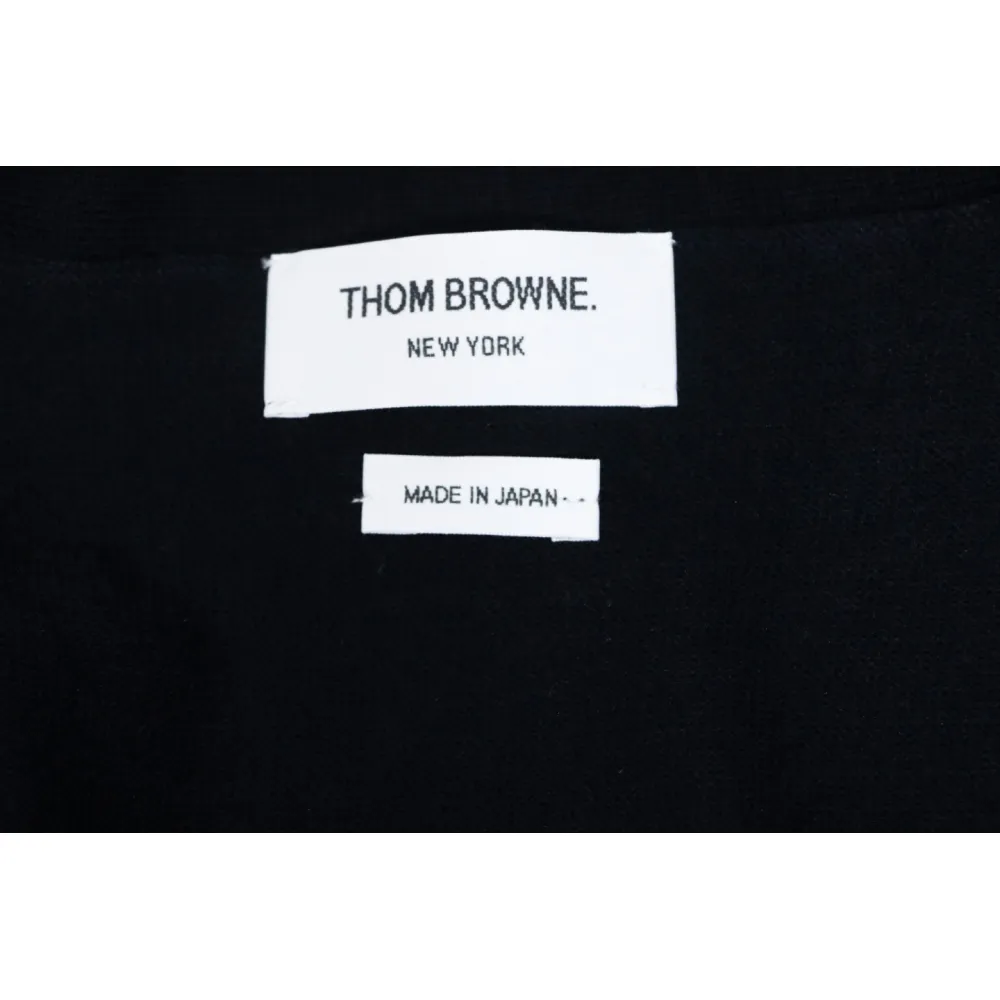 Thom Browne Fine Wool Cardigan Blue