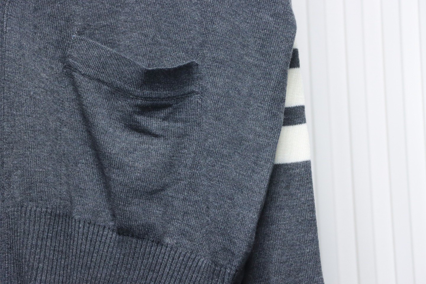 Thom Browne Fine Wool Cardigan Grey