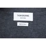 Thom Browne Fine Wool Cardigan Grey