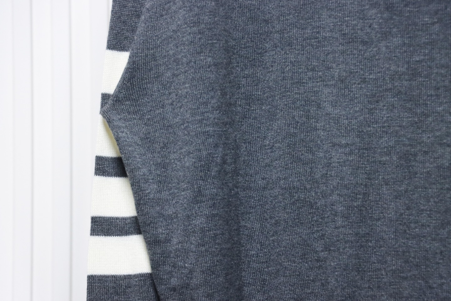 Thom Browne Fine Wool Cardigan Grey