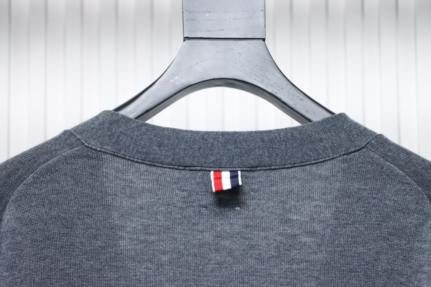 Thom Browne Fine Wool Cardigan Grey