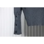 Thom Browne Fine Wool Cardigan Grey