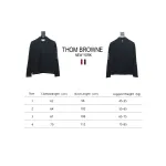 Thom Browne Four-Bar Australian Wool Lapel Cardigan Sweater Black