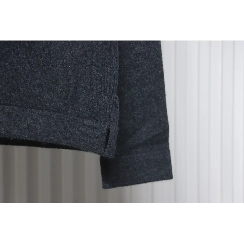 Thom Browne Four-Bar Australian Wool Lapel Cardigan Sweater Black