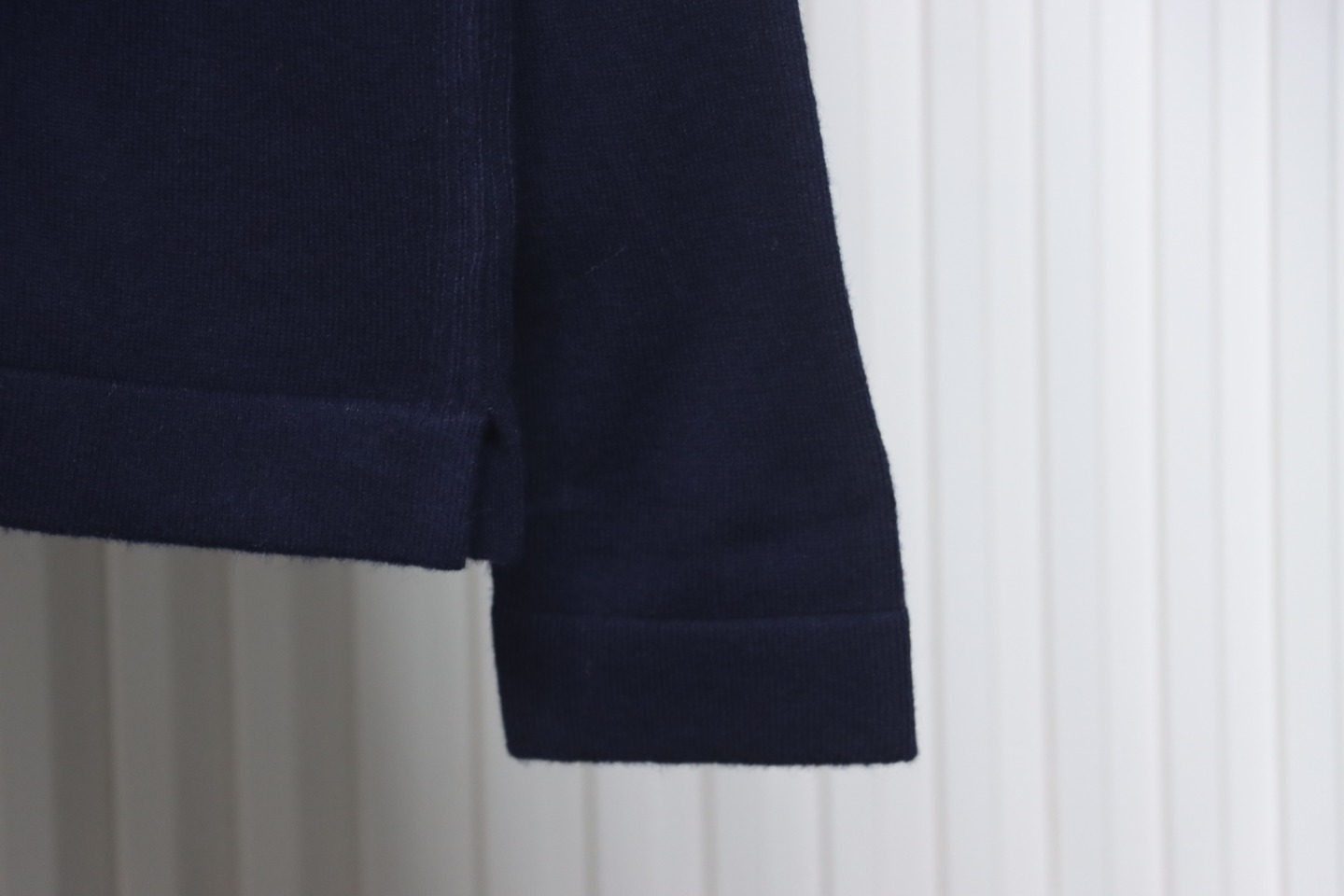 Thom Browne Four-Bar Australian Wool Lapel Cardigan Sweater Blue