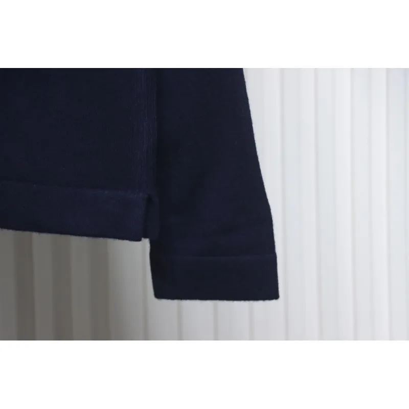 Thom Browne Four-Bar Australian Wool Lapel Cardigan Sweater Blue