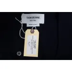 Thom Browne Four-Bar Australian Wool Lapel Cardigan Sweater Blue