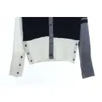 Thom Browne Four-Stripe Color-Block Wool Cardigan
