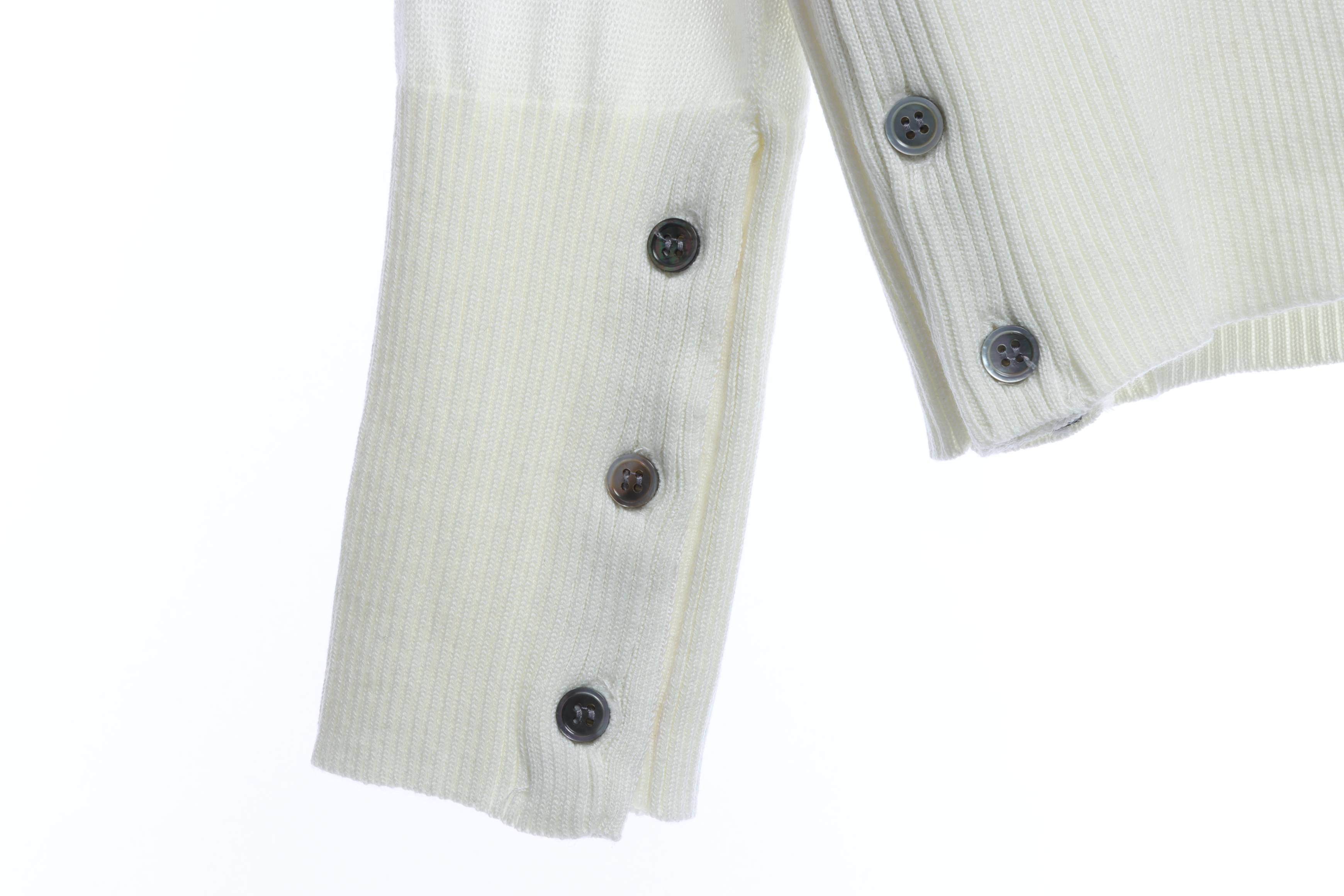 Thom Browne Four-Stripe Color-Block Wool Cardigan