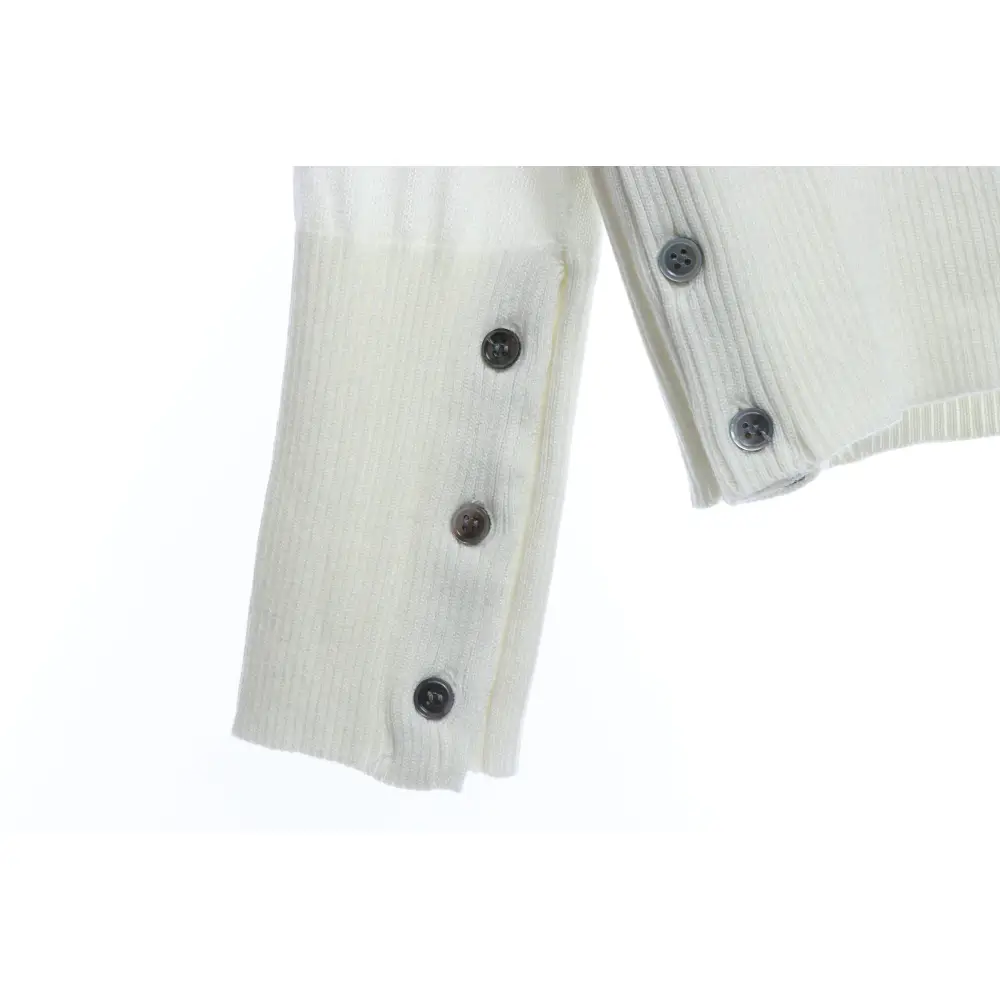 Thom Browne Four-Stripe Color-Block Wool Cardigan