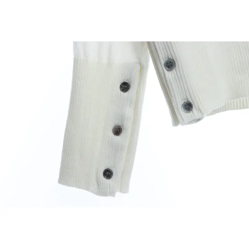 Thom Browne Four-Stripe Color-Block Wool Cardigan