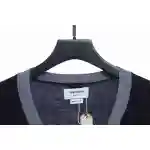 Thom Browne Four-Stripe Color-Block Wool Cardigan