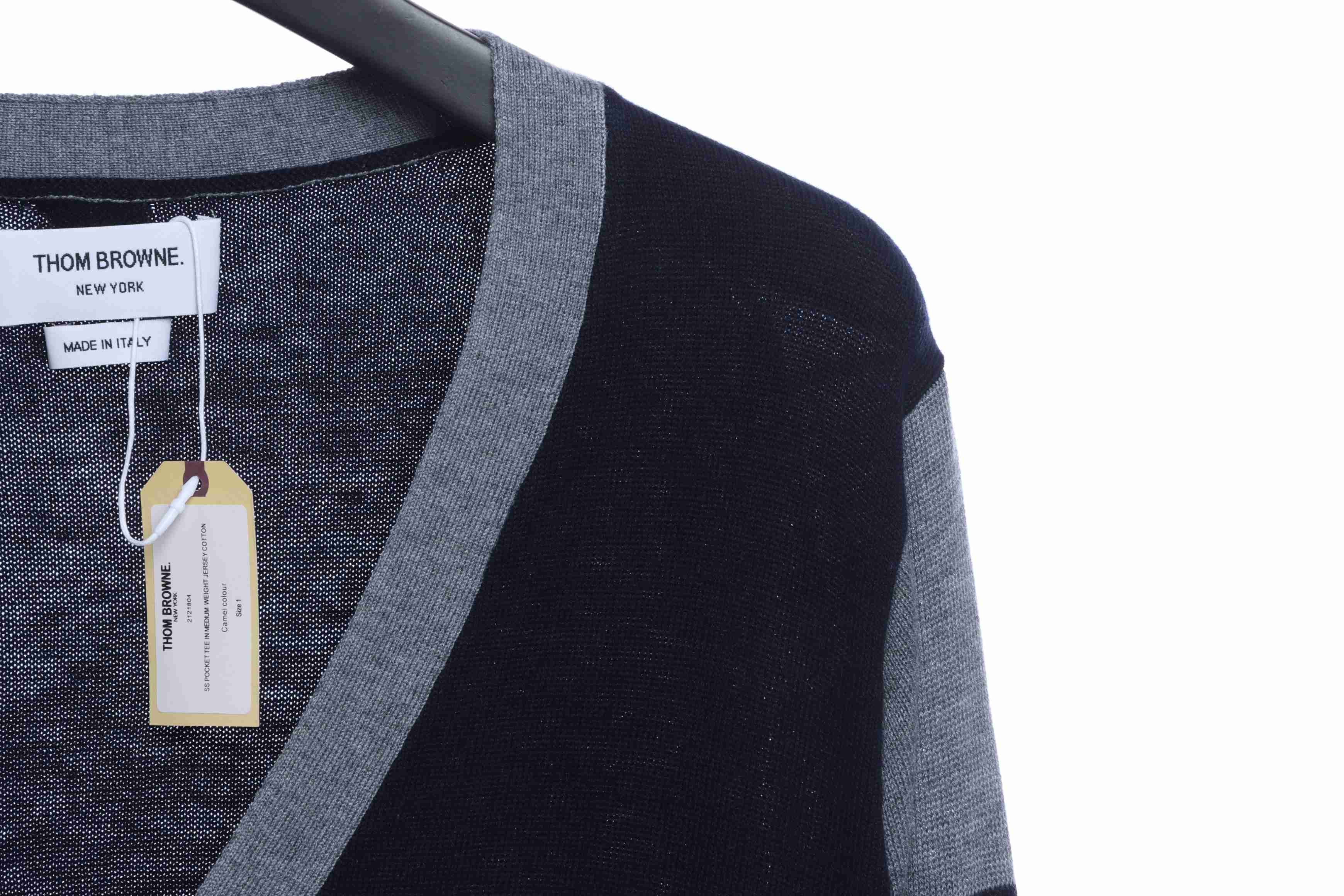 Thom Browne Four-Stripe Color-Block Wool Cardigan