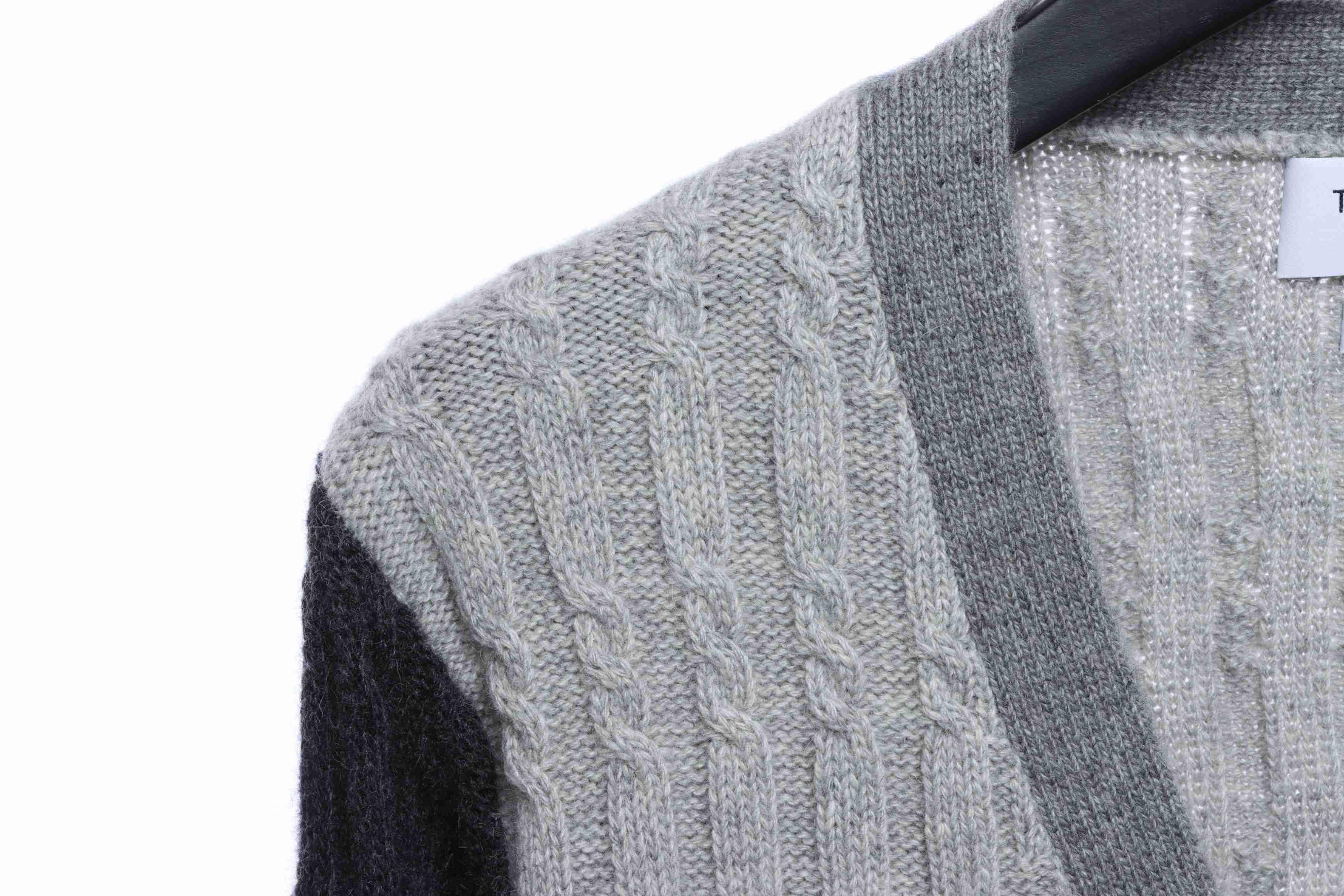 Thom Browne Special Offer Rough Pattern V-Neck Cardigan