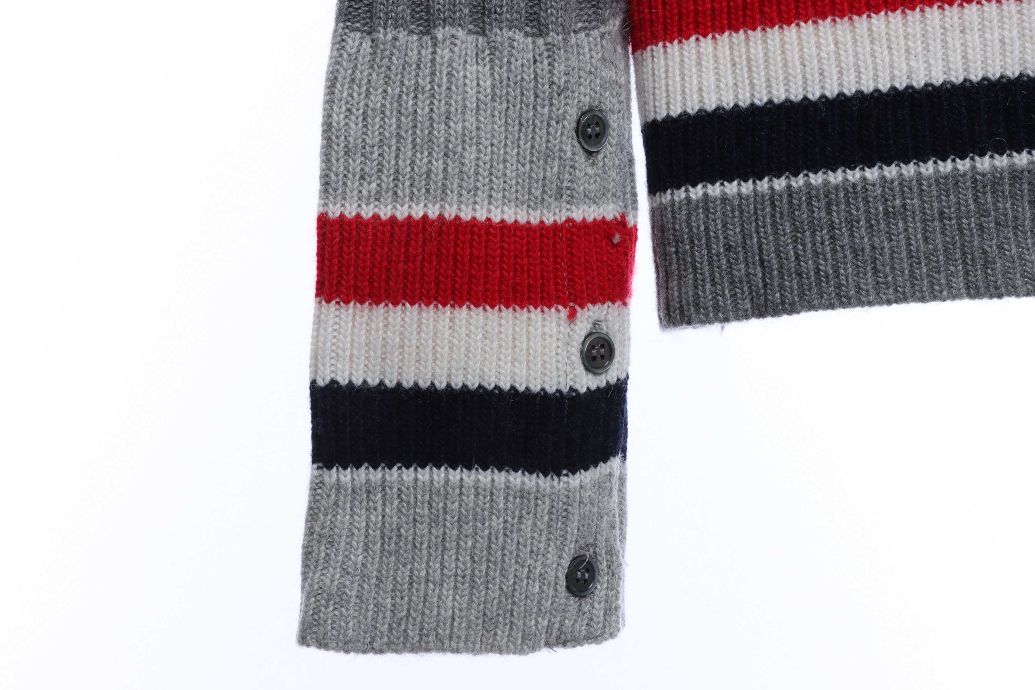 Thom Browne Special Offer Rough Pattern V-Neck Cardigan