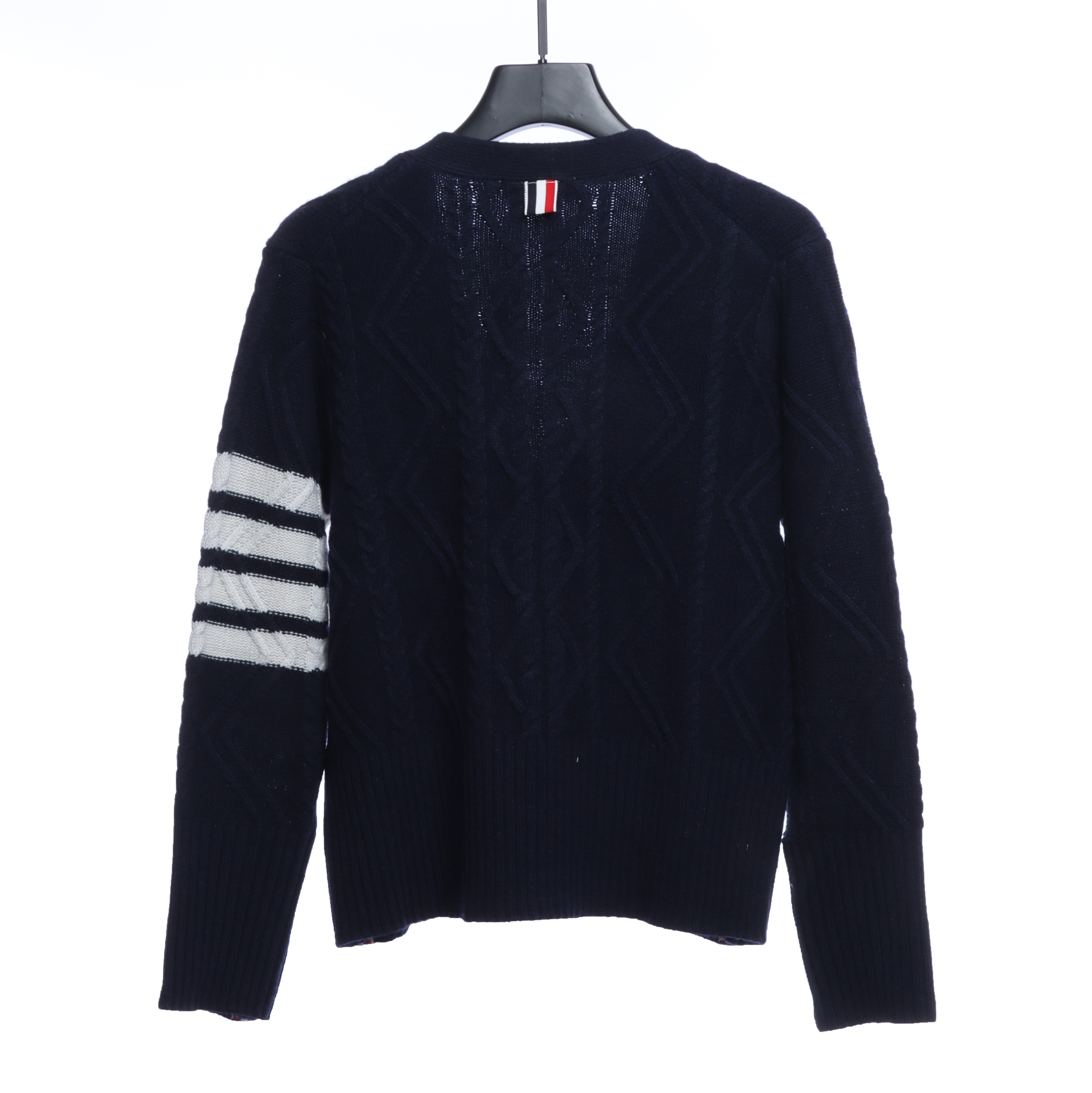 Thom Browne Thick Knit V-Neck Cardigan