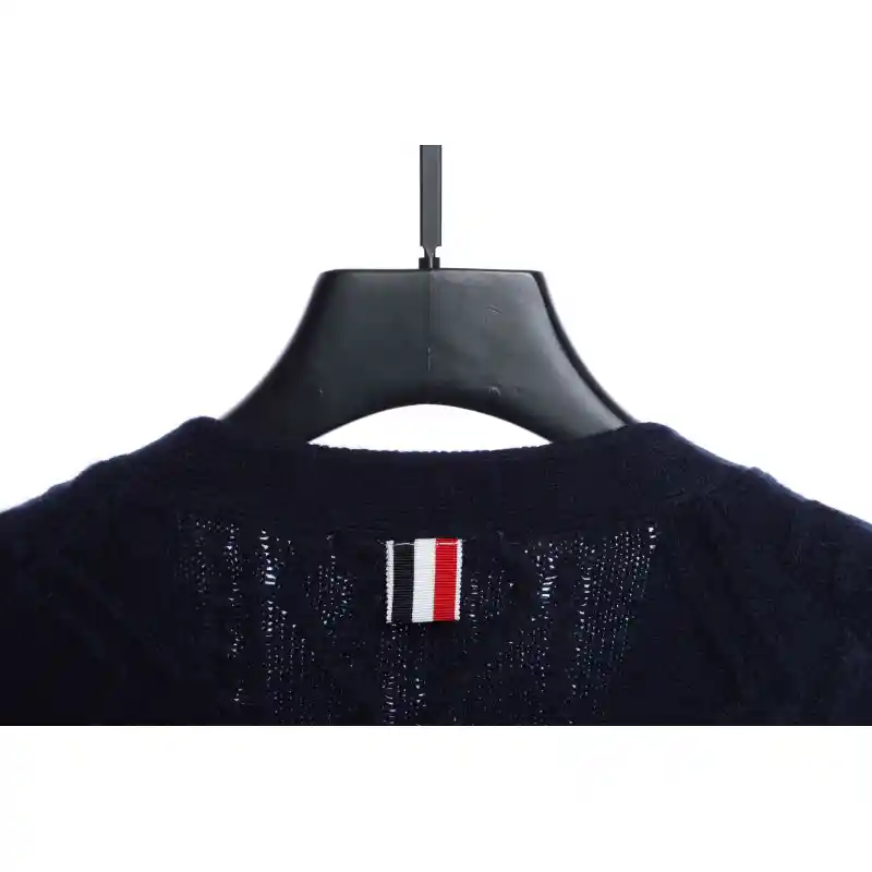 Thom Browne Thick Knit V-Neck Cardigan
