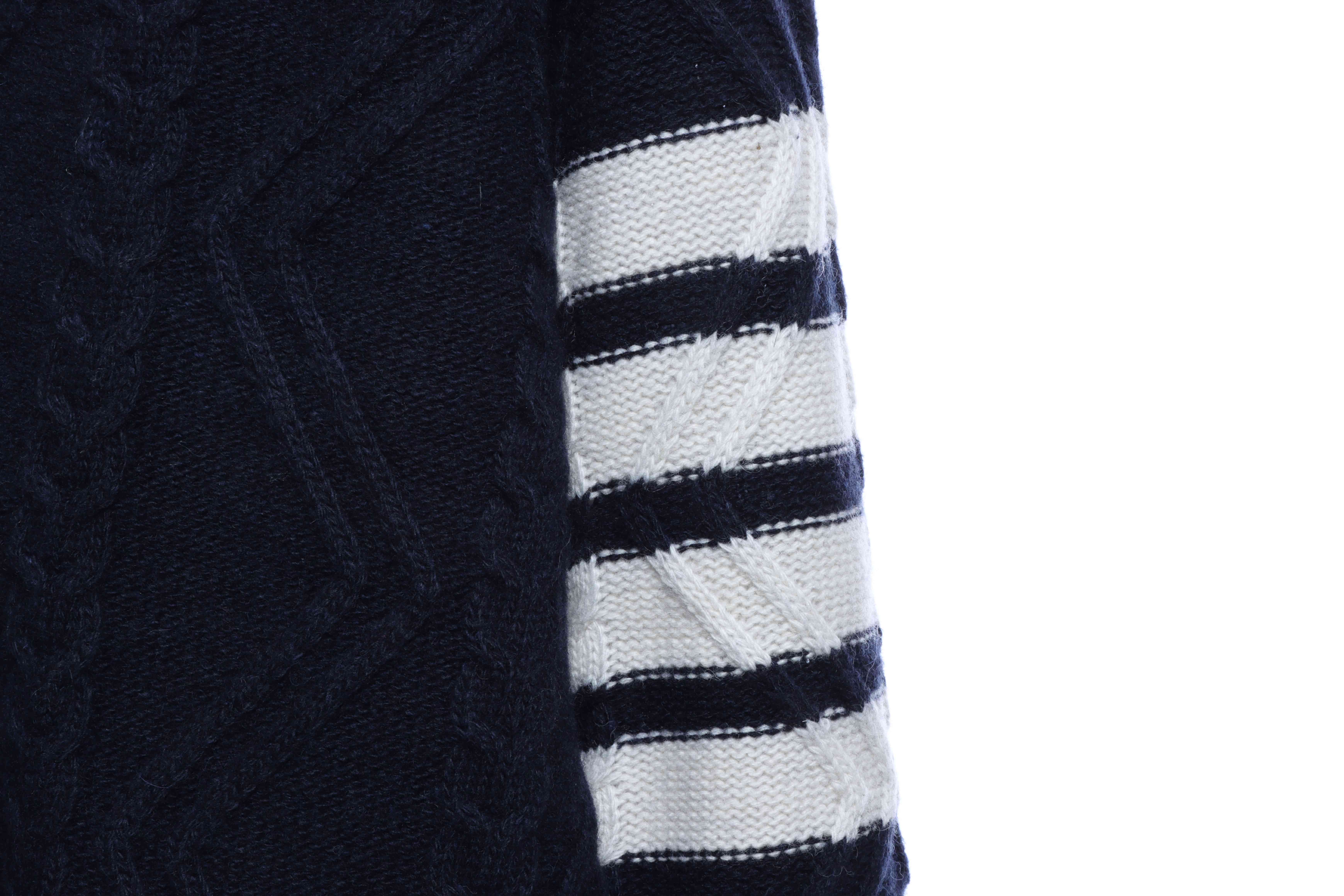 Thom Browne Thick Knit V-Neck Cardigan