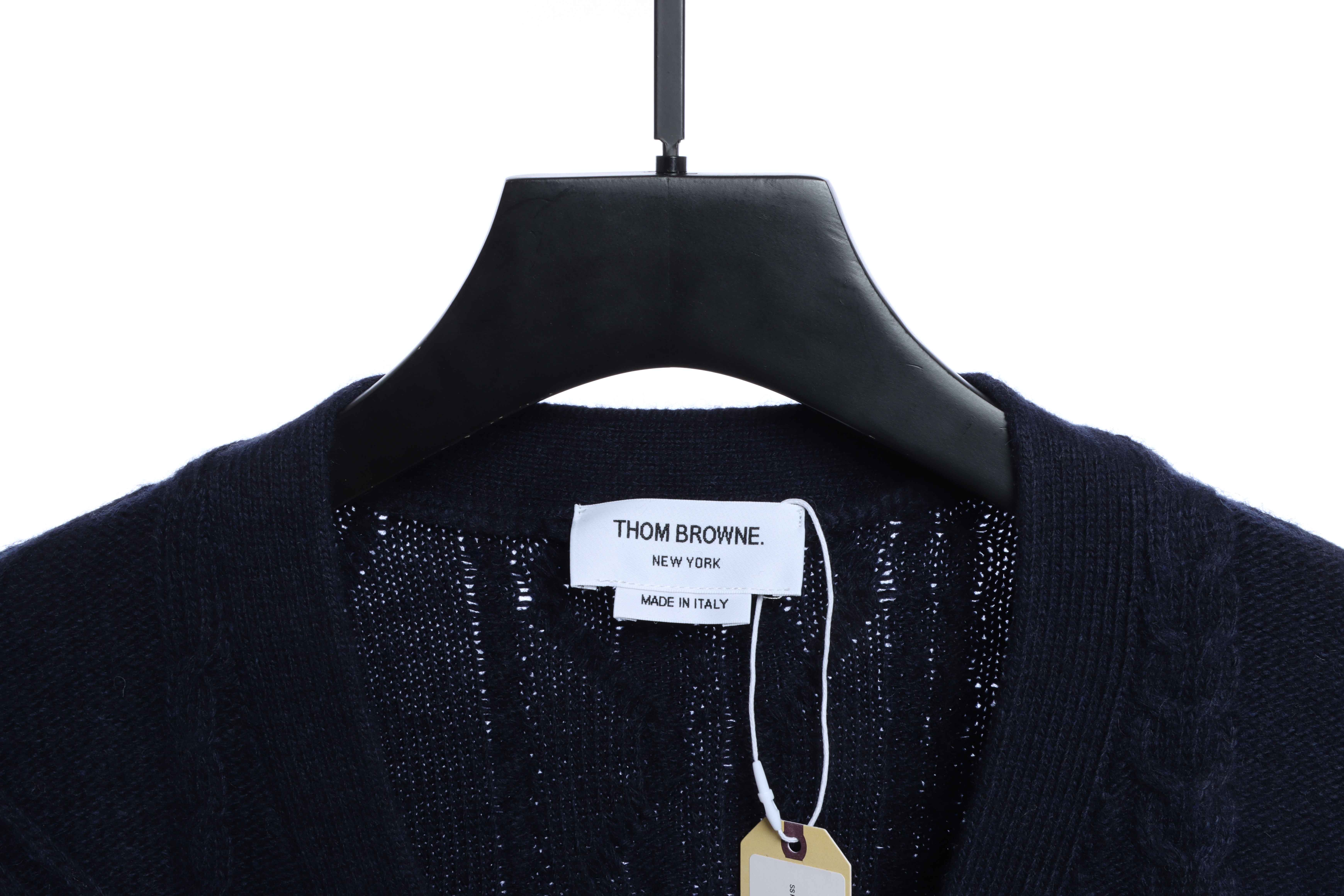 Thom Browne Thick Knit V-Neck Cardigan