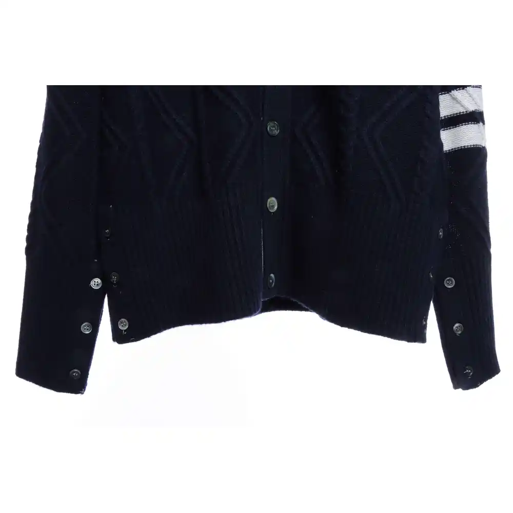 Thom Browne Thick Knit V-Neck Cardigan