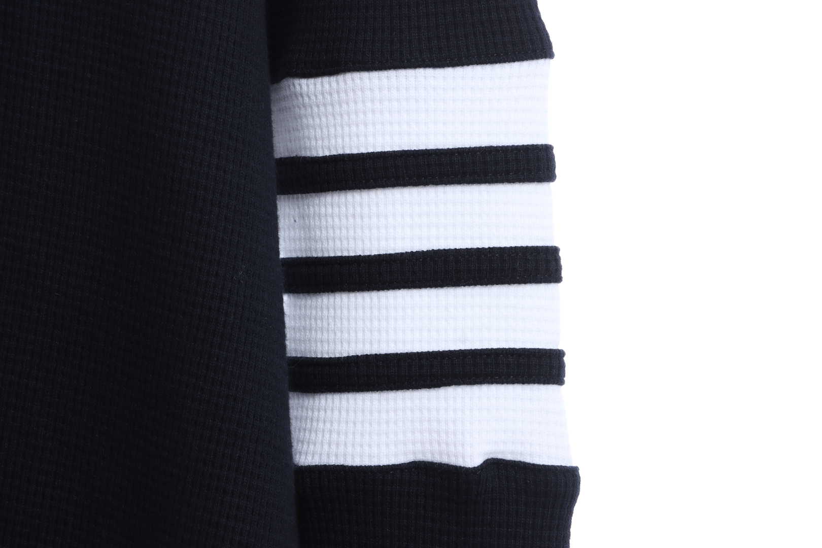 Thom Browne Waffle Hooded Cardigan Black