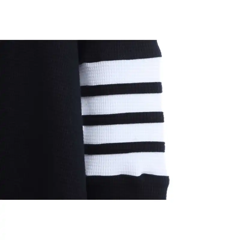 Thom Browne Waffle Hooded Cardigan Black