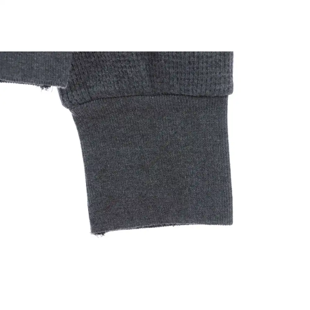 Thom Browne Waffle Hooded Cardigan Dark Grey