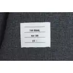 Thom Browne Waffle Hooded Cardigan Dark Grey