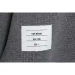 Thom Browne Waffle Hooded Cardigan Light Grey