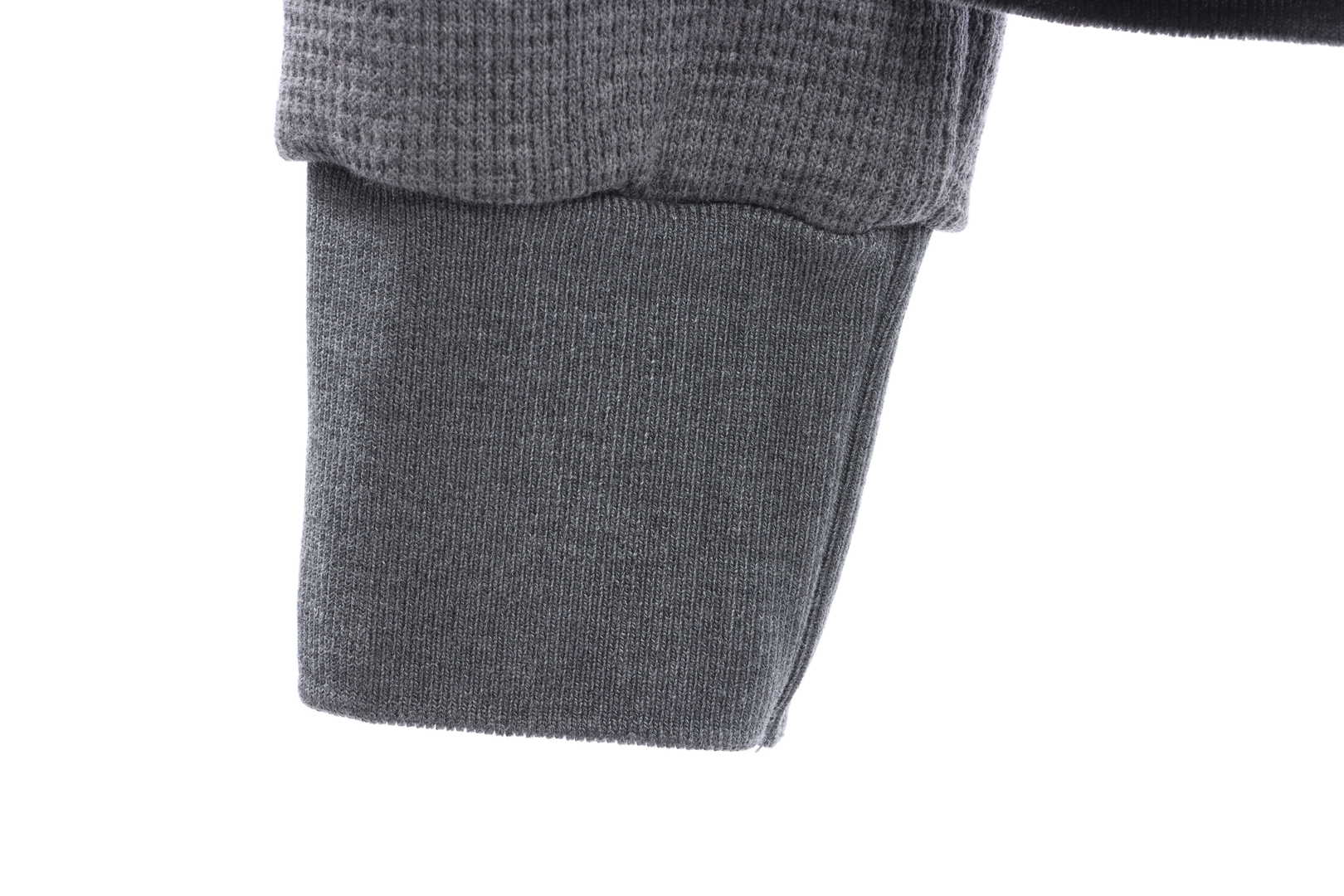 Thom Browne Waffle Hooded Cardigan Light Grey