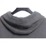 Thom Browne Waffle Hooded Cardigan Light Grey