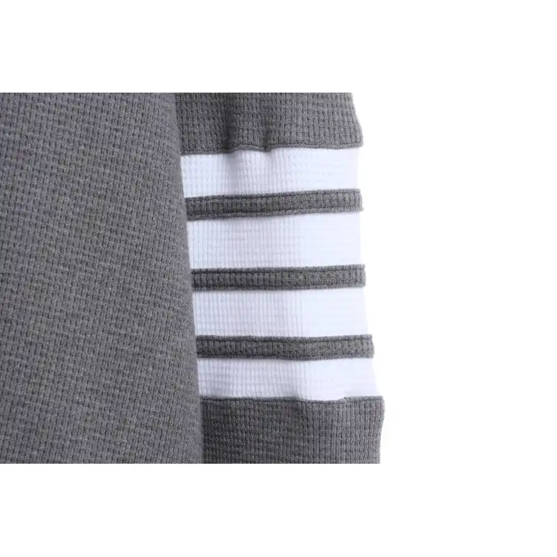 Thom Browne Waffle Hooded Cardigan Light Grey