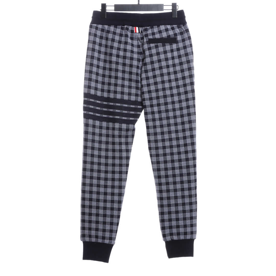 (Special offer) Thom Browne Check Jacquard Trousers Blue