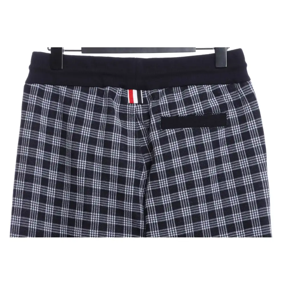 (Special offer) Thom Browne Check Jacquard Trousers Blue
