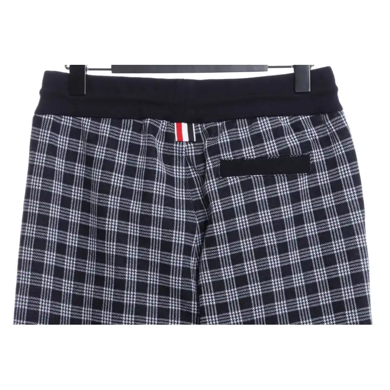 (Special offer) Thom Browne Check Jacquard Trousers Blue