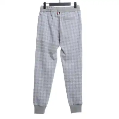 (Special offer) Thom Browne Check Jacquard Trousers Grey 02
