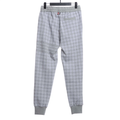 (Special offer) Thom Browne Check Jacquard Trousers Grey 02